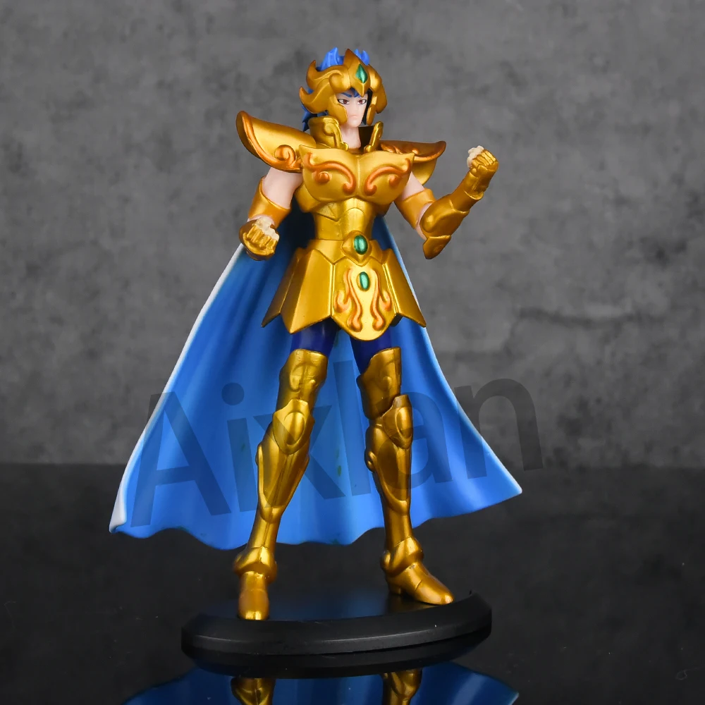 Aixlan 8PCS Saint Seiya Figure Kanon Hyoga 18CM Gold Saint PVC Action Figure Amine Toy Birthday Gift Ollectible Figurine