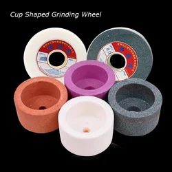 Dia150mm Cup Shaped White Corundum Grinding Wheel Brown Corundum/Green Silicon Abrasive Disc for Grinding Machine Grit46~120
