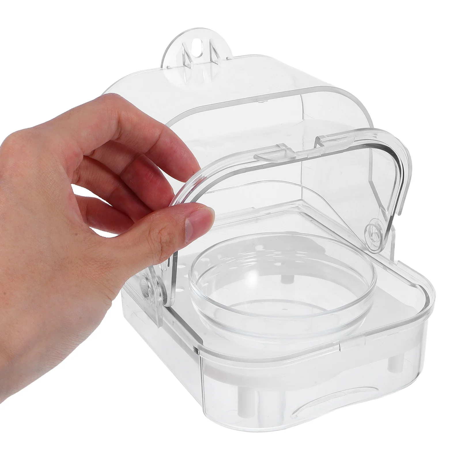 

Parrot Food Feeder Spill Proof Large Capacity Automatic Hanging Bird Cage Dishes Water Dispenser Easy Clean Storage Container