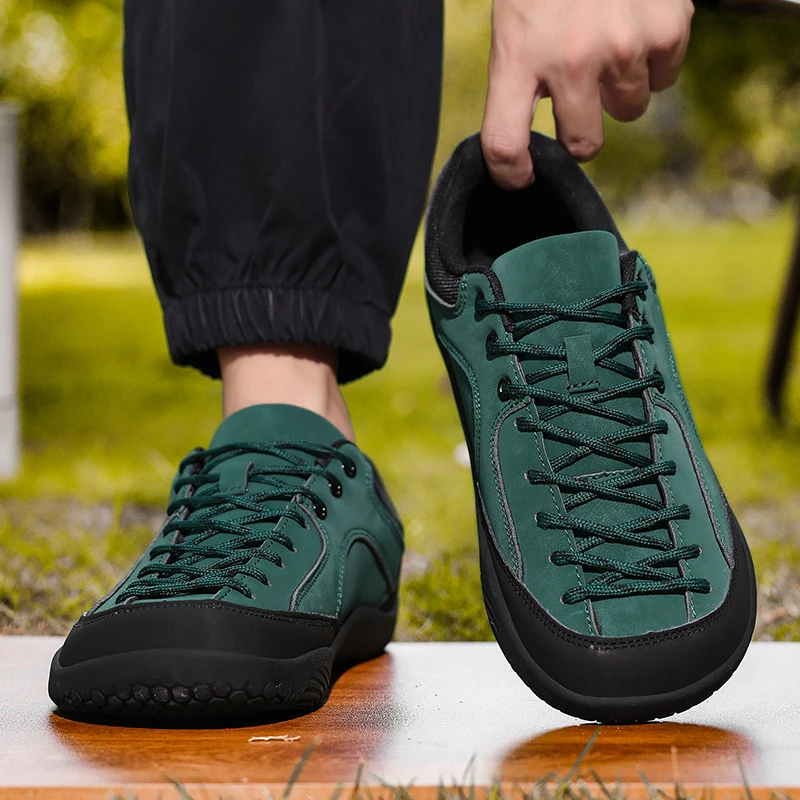 

Barefoot Shoes Waterproof Pu Leather Sneakers Couple Wide Barefoot Shoes Man Sneaker Men Camping Sport Shoes Men Women Sneakers