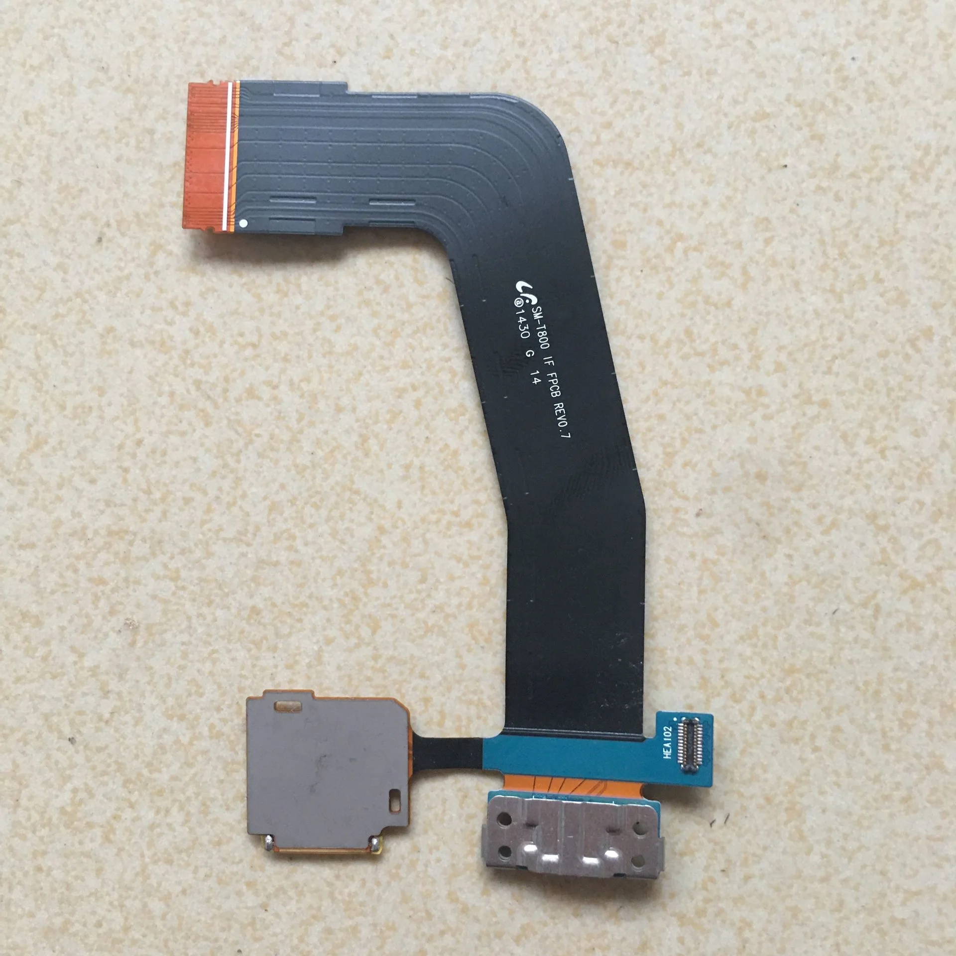 GEFENSI إصلاح جزء لسامسونج غالاكسي تبويب S 10.5 SM-T800 T805 3G MicroSD حامل بطاقة الذاكرة تهمة شحن ميناء موصل فليكس