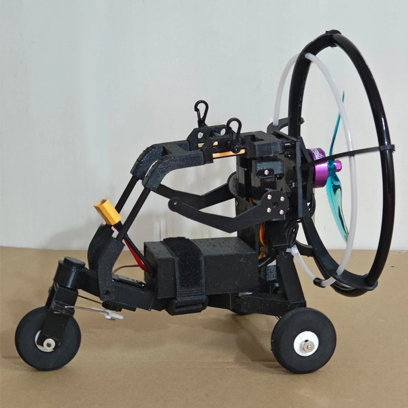 1.8m Wingspan Wheeled Paramotor Glider Kit, 2306 Brushless Motor RC Parachute Wing Canopy Set