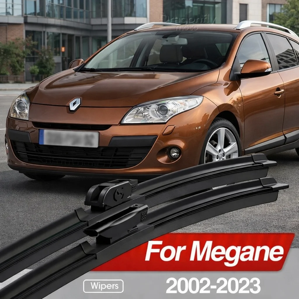 

For Renault Megane 2 3 4 2002-2023 Front Windshield Wiper Blades 2x Windscreen Window Accessories 2003 2005 2008 2015 2016 2020
