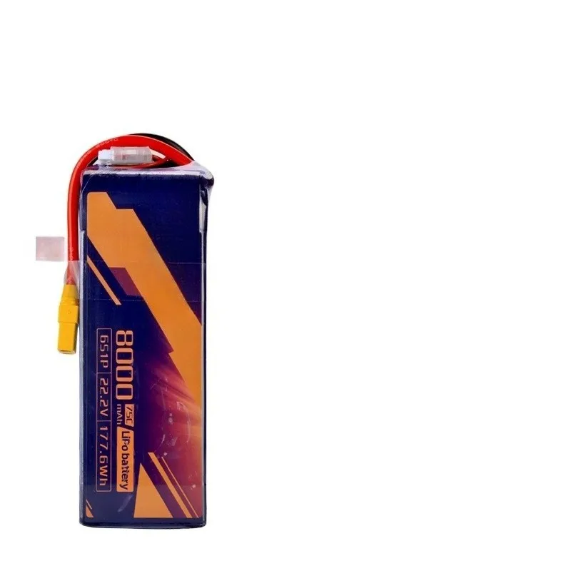 New 75C 8000mAh 2/3/4/6S Modle High-Discharge LiPo Battery for FPV Racing Drones, Aerial Photography UAVs with XT60/XT90-S Plug