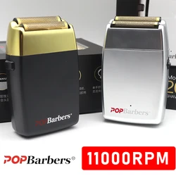 POPBARBERS P620 11000 RPM Profesyonel erkek Tıraş Makinesi Saç Düzeltici Makinesi Elektrikli Tıraş Makinesi Sakal Düzeltici Tıraş Makinesi Erkek