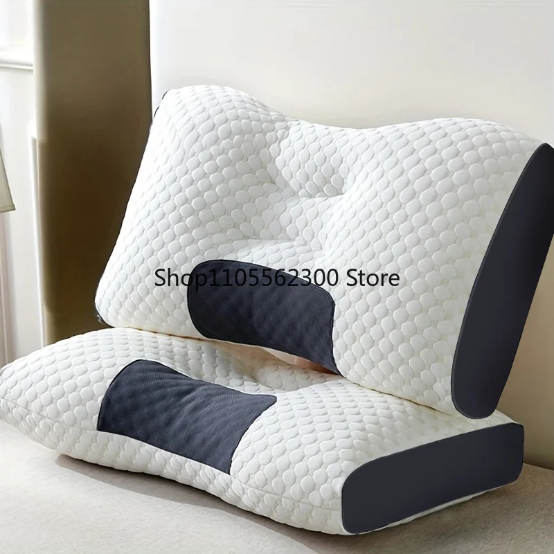 1pc/2pcs Soft Neck Pillow,  Adjustable Ergonomic Orthopedic Contour Support, High Quality Pillow Core, For Sleeping Comfort