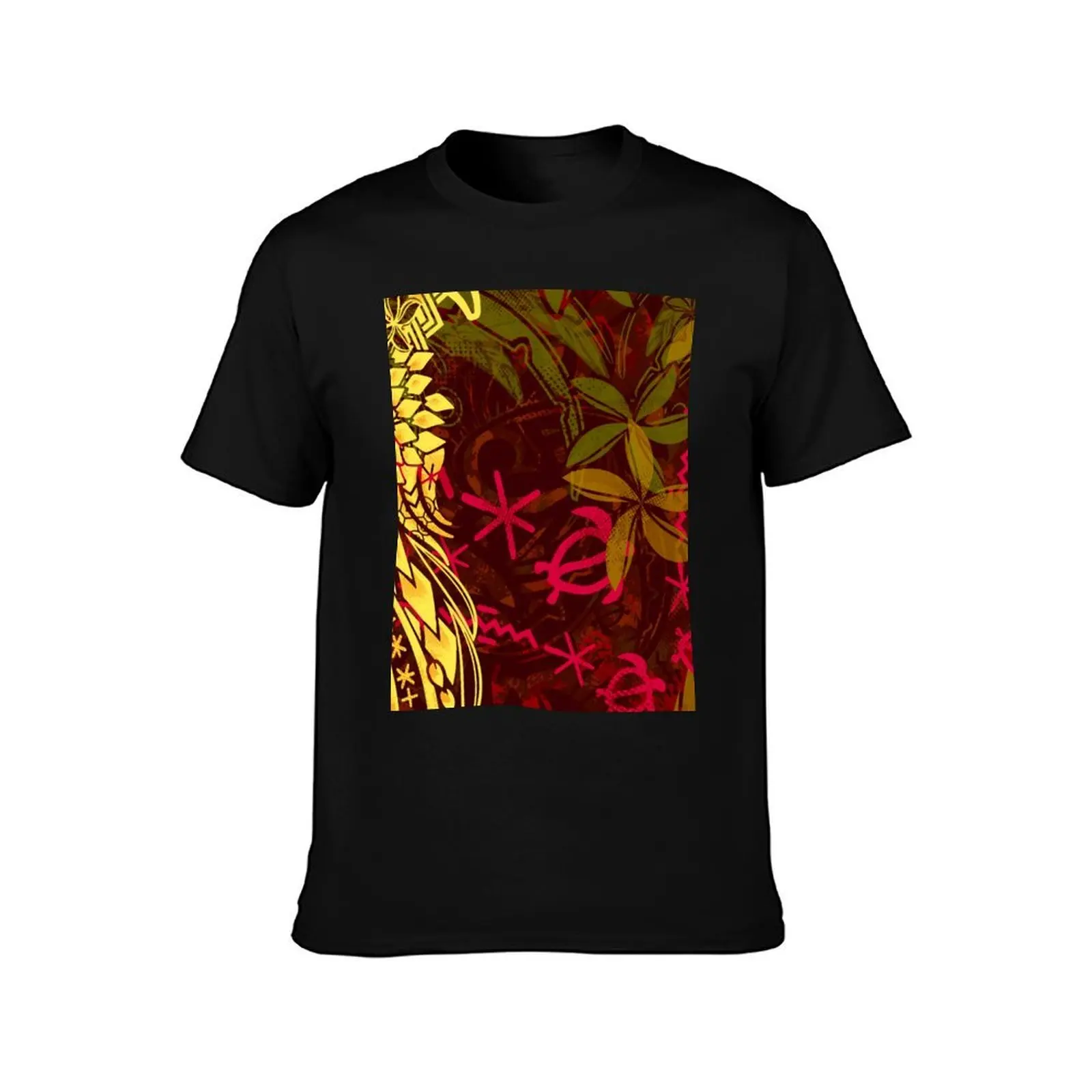 Kona Hot Lava Jungle Tribal Threads T-Shirt Large Size Basic Casual T-Shirt