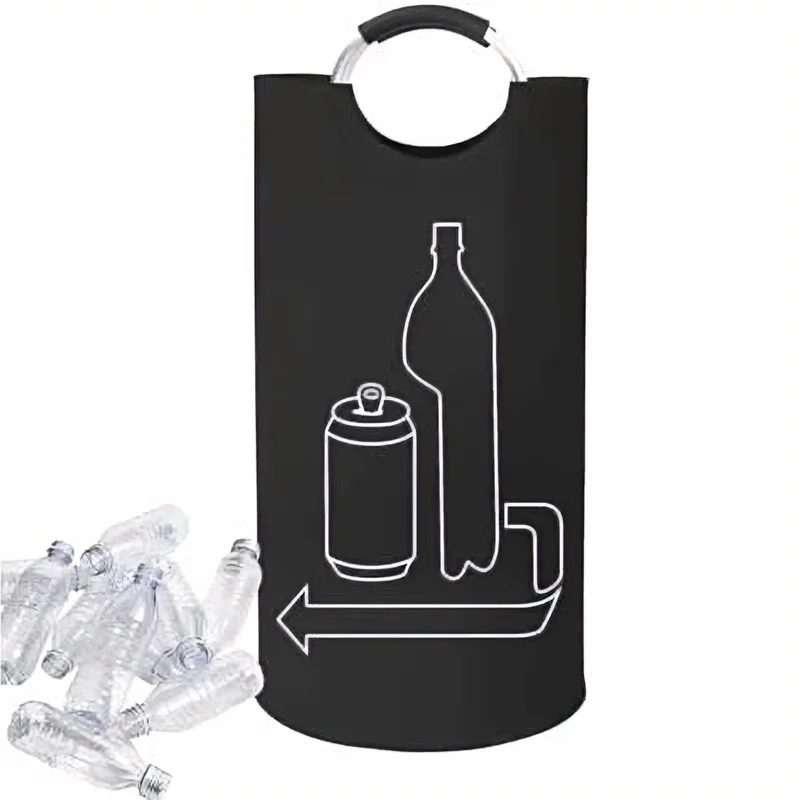 Recycling-Behälter für Flaschen, Sammelbehälter aus Oxford-Gewebe, Wäschekorb für Schmutzwäsche, Faltbarer Wäschesack für Küche, Zuhause und Büro