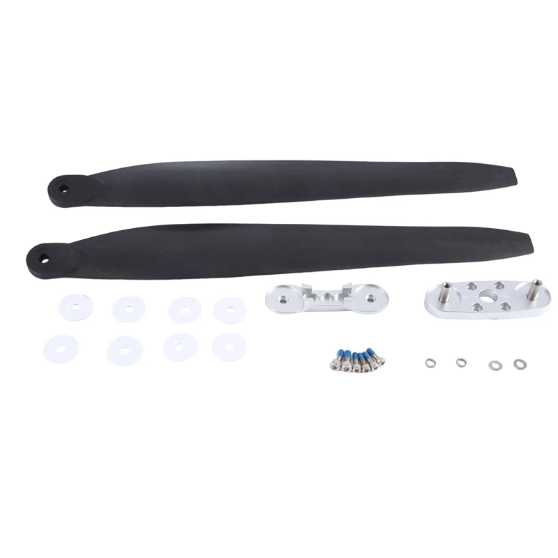 2 PCS 3411 Folding Propeller For Hobbywing X9 Power System Motor For Agricultural Drone With Adapter