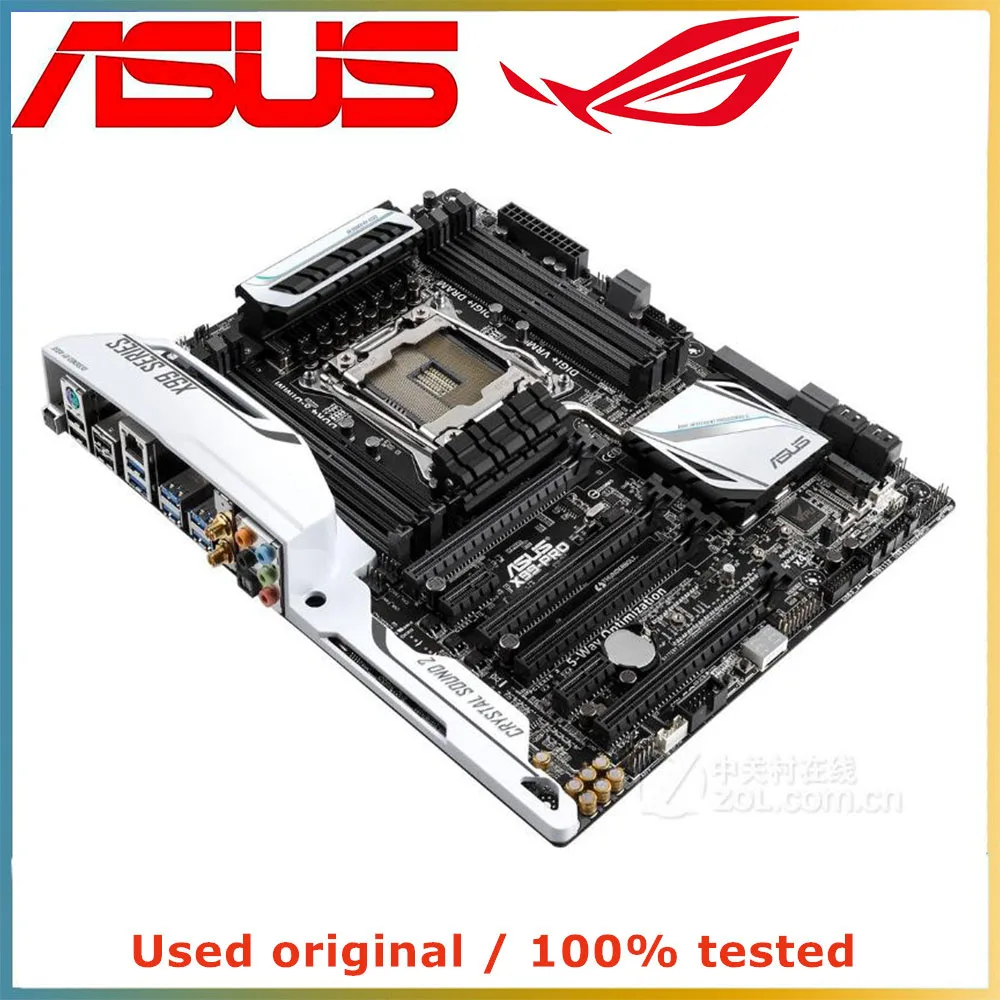 Imagem -04 - Placa-mãe do Computador Lga 20113 Ddr4 64g Desktop Mainboard Sata Iii Pci-e 3.0 X16 Asus-x99-pro