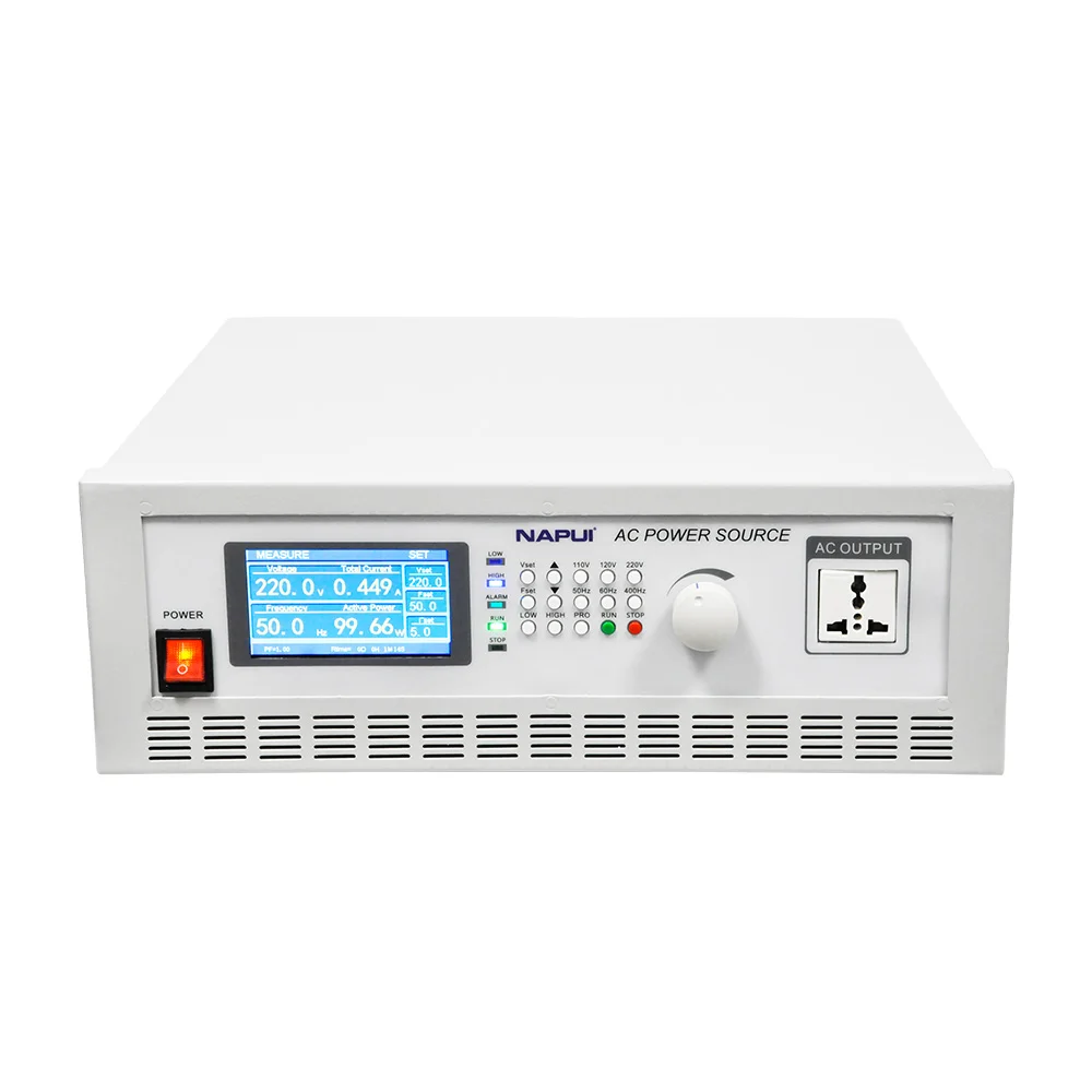 

AC Power Source PA9510 0-1KW 220V 45-400Hz Single Phase Desktop Lab Programmable Variable Frequency Switching AC Power Supply