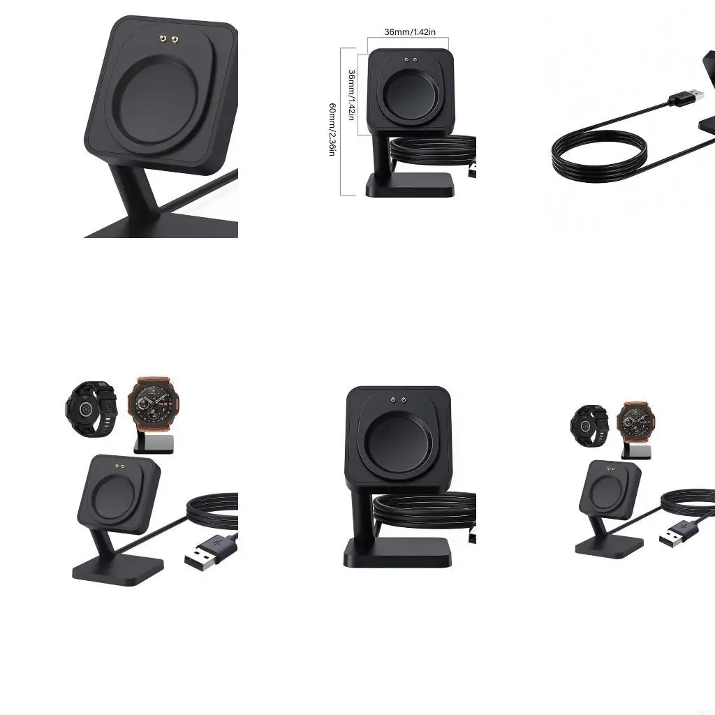 Q6PA Angled Watch Charging Stand with Contact for Bedside Use