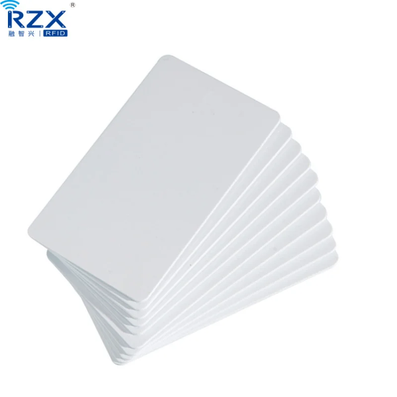 Custom 200pcs Printable Smart Card NFC CR80 13.56Mhz NTAG213 144Byte Blank White PVC Card