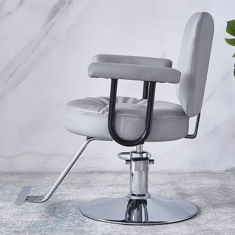 Pink Gold Plated Salon Chair - Stainless Steel Barber Chair