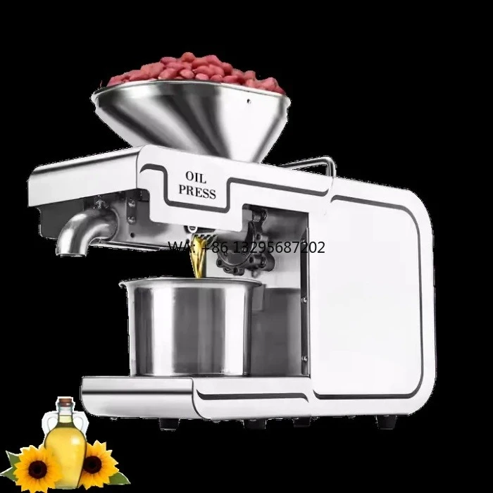 

Автоматический пресс для масла из семян подсолнечника в новом состоянии, машина для прессования холодного масла 7 кг/ч