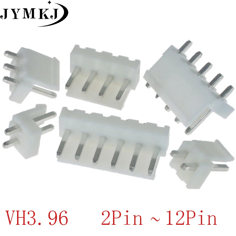 20pcs/LOT VH3.96 2P 3P 4P 5P 6P 7P 8P 9P 10P 11P 12P Connector Leads pin Header 3.96mm connector VH3.96-2/3/4/5/6/7/8/9/10/11Pin