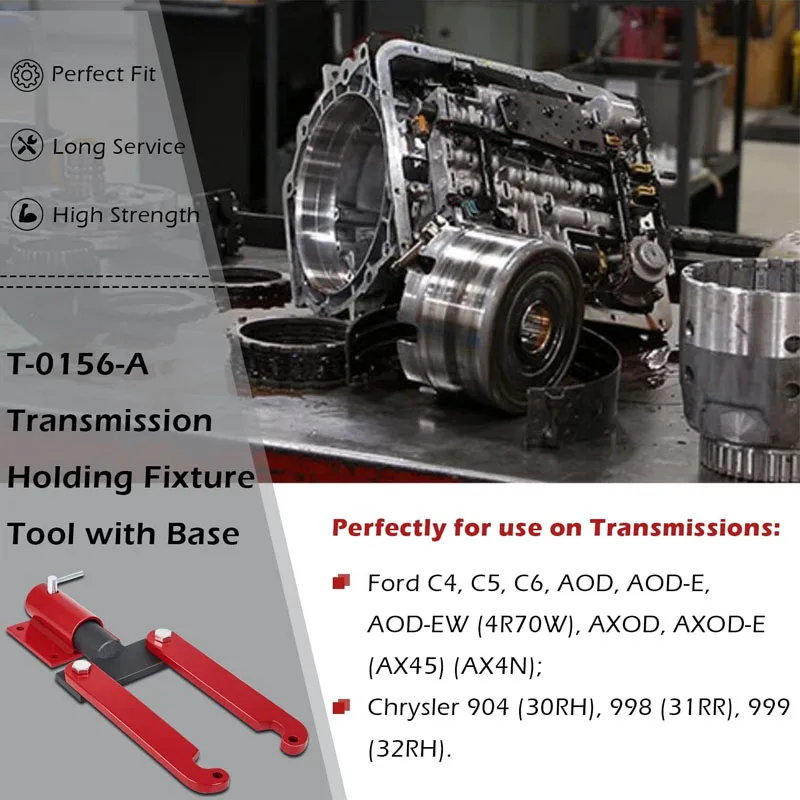 T-0156-A Heavy Duty Transmission/Small Engine Holding Fixture Tool with Base Fit for Ford/Chrysler