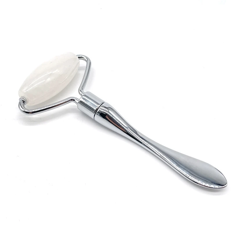 

Новый нефритовый роликовый косметический массажер для лица, шеи, тела, массажный ролик из натурального нефритового камня, портативный уход за кожей, релаксация