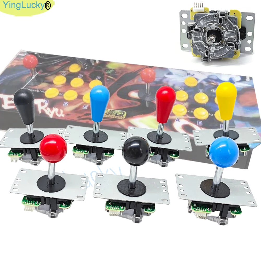 Máquina de juego de Joystick Arcade, joysticks happ para Arcade, Kit DIY, botones de empuje, PC, Raspberry Pi, Control de placa USB de retardo cero
