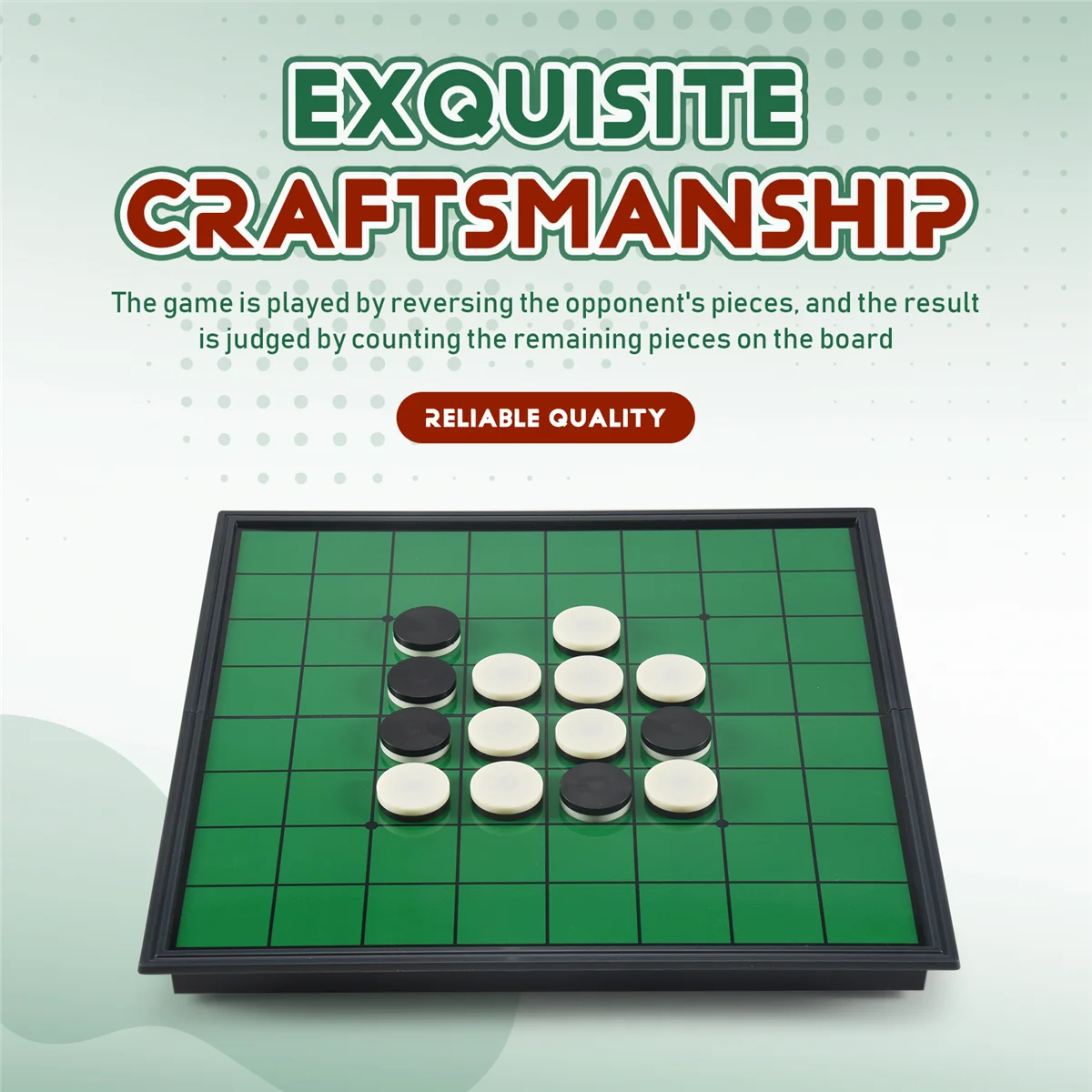 แม่เหล็กแบบพกพาพับ Reversi Othello คณะกรรมการหมากรุกมาตรฐานการศึกษาบ้านผู้ปกครอง-เด็กเกมครอบครัว