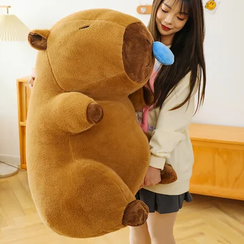 50cm Cartoon Snot Capybara Plush Toy Kawaii Simulation Animal Cute Plush Soft Stuffed…