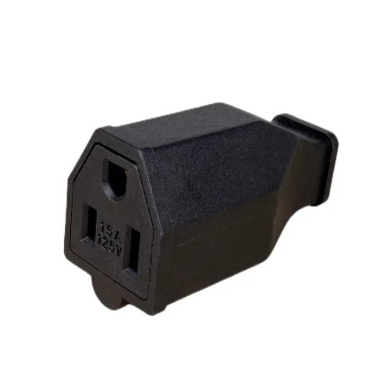 ปลั๊กไฟต่อพ่วงแบบมีสาย ขั้วต่อ 3 ขา แบบอุตสาหกรรม 15A US สำหรับผู้ชาย