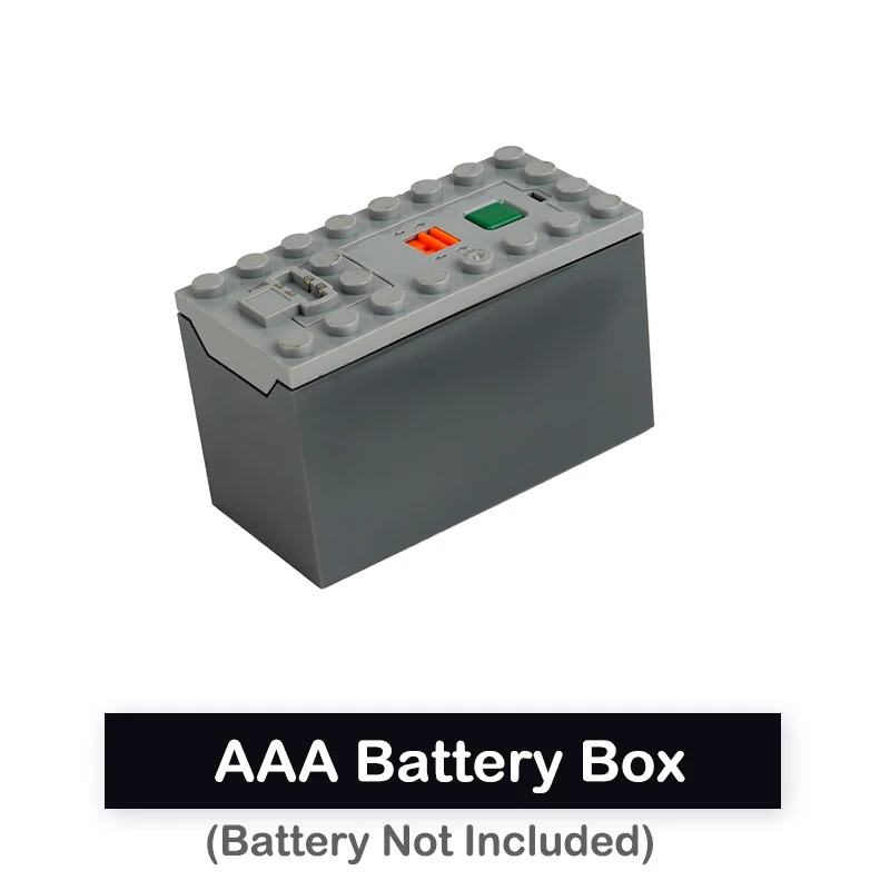 AAA Battery Box Building Blocks 88000 Power Functions Battery Box MOC Technical Bricks Accessories DIY Parts For Train Car Model