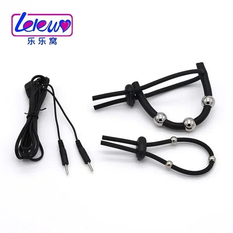 

Electro Shock Penis Extender Enlargement Penis Rings Electrical Stimulation Cock Rings Medical Themed Toys Sex Toys For Men