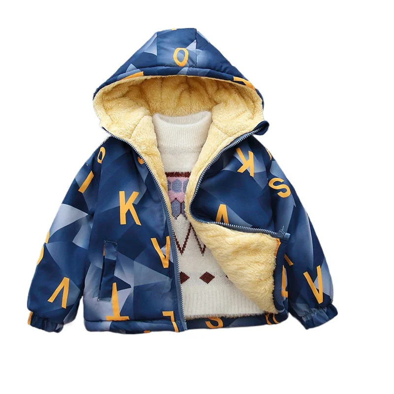 

Fleece Thickening Toddler Boys Jacket Kids Girls Coat Winter Children's Clothes