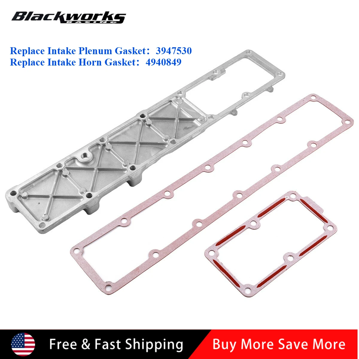 

For Dodge Ram 2500 3500 6.7L Intake Manifold Plenum Grid Heater Plate 3947530 4940849