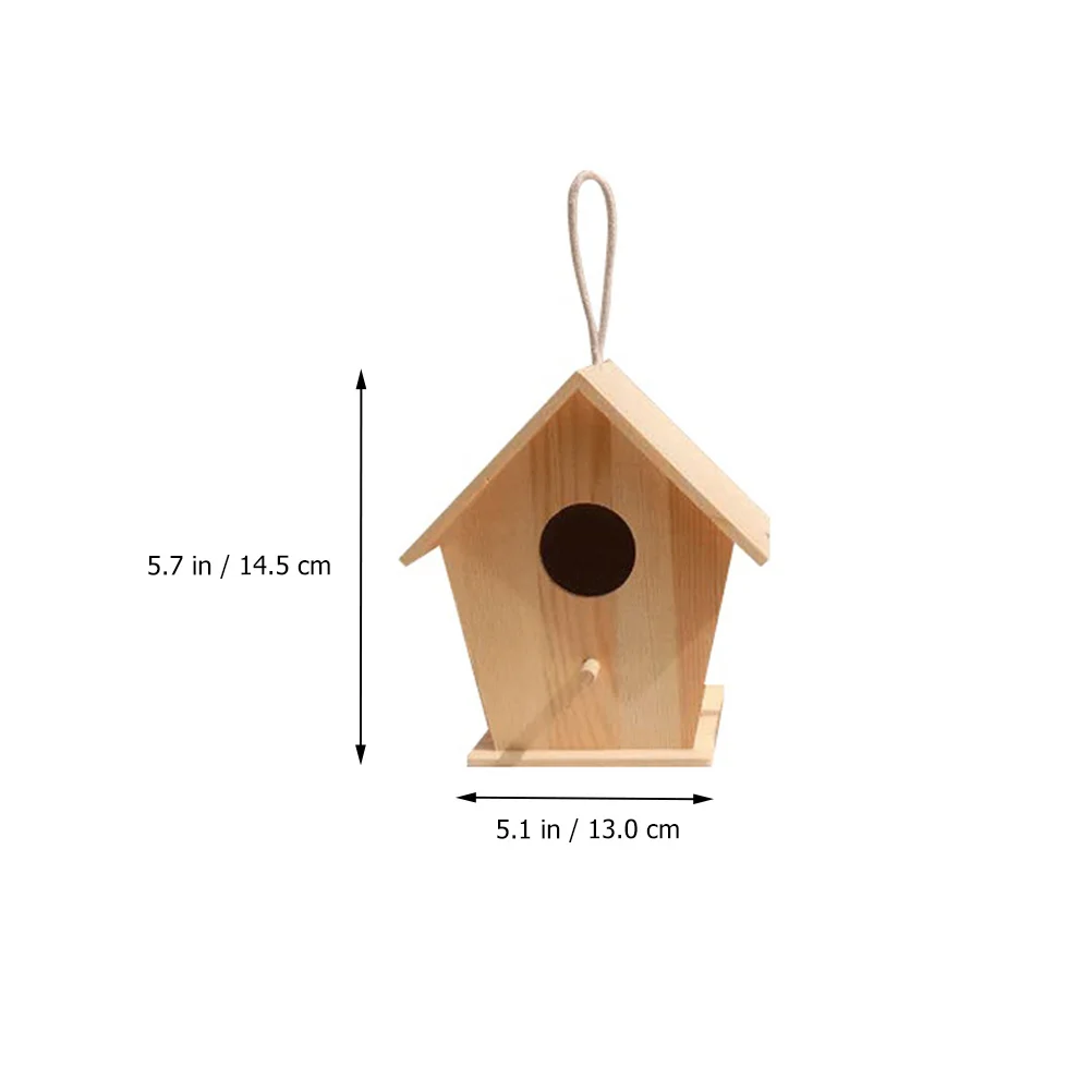 

Simulated Bird Nest Wooden Parrot House Durable Safe Comfortable Living Place Canary Parrot Pet Supplies Incubation Box Breeding