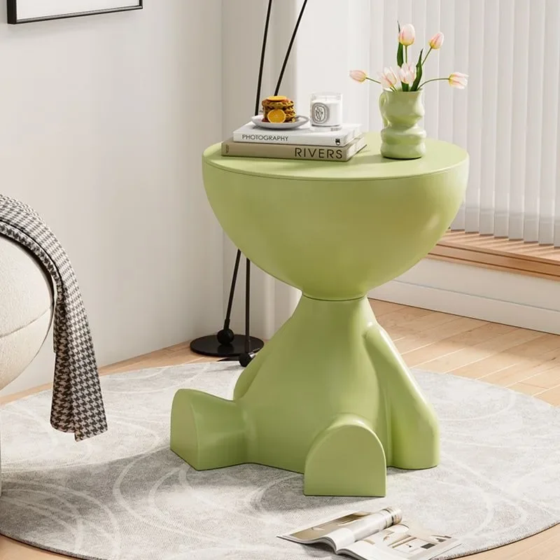 Modern Side Table - Multifunctional Corner End Table, Small Coffee Table for Living Room/Bedroom, Unique Design Nightstand