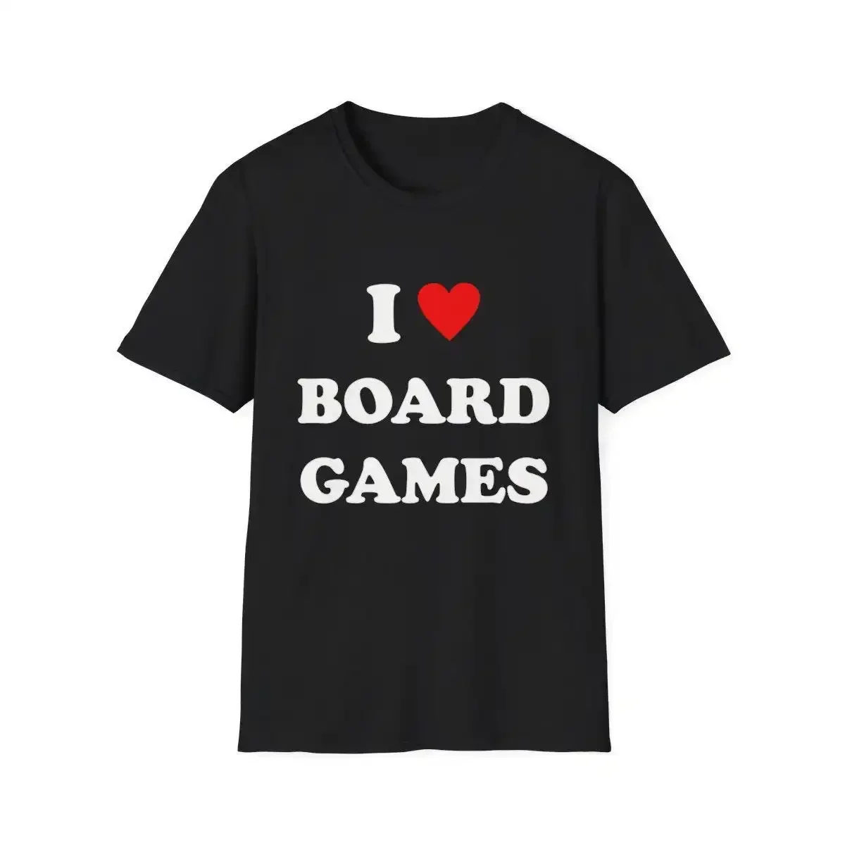 I Love Heart Board Games Softstyle TTRPG Game Gamer Gaming T Shirt