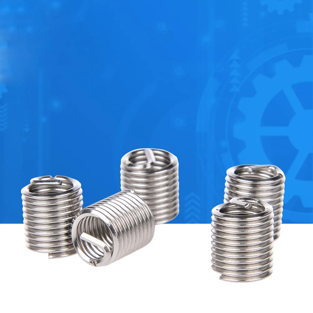 

60 pcs Stainless Insert Kit Helicoil Thread Repair Helicoil Thread Repair Kit Tool Tool for Metal Wear Automotive