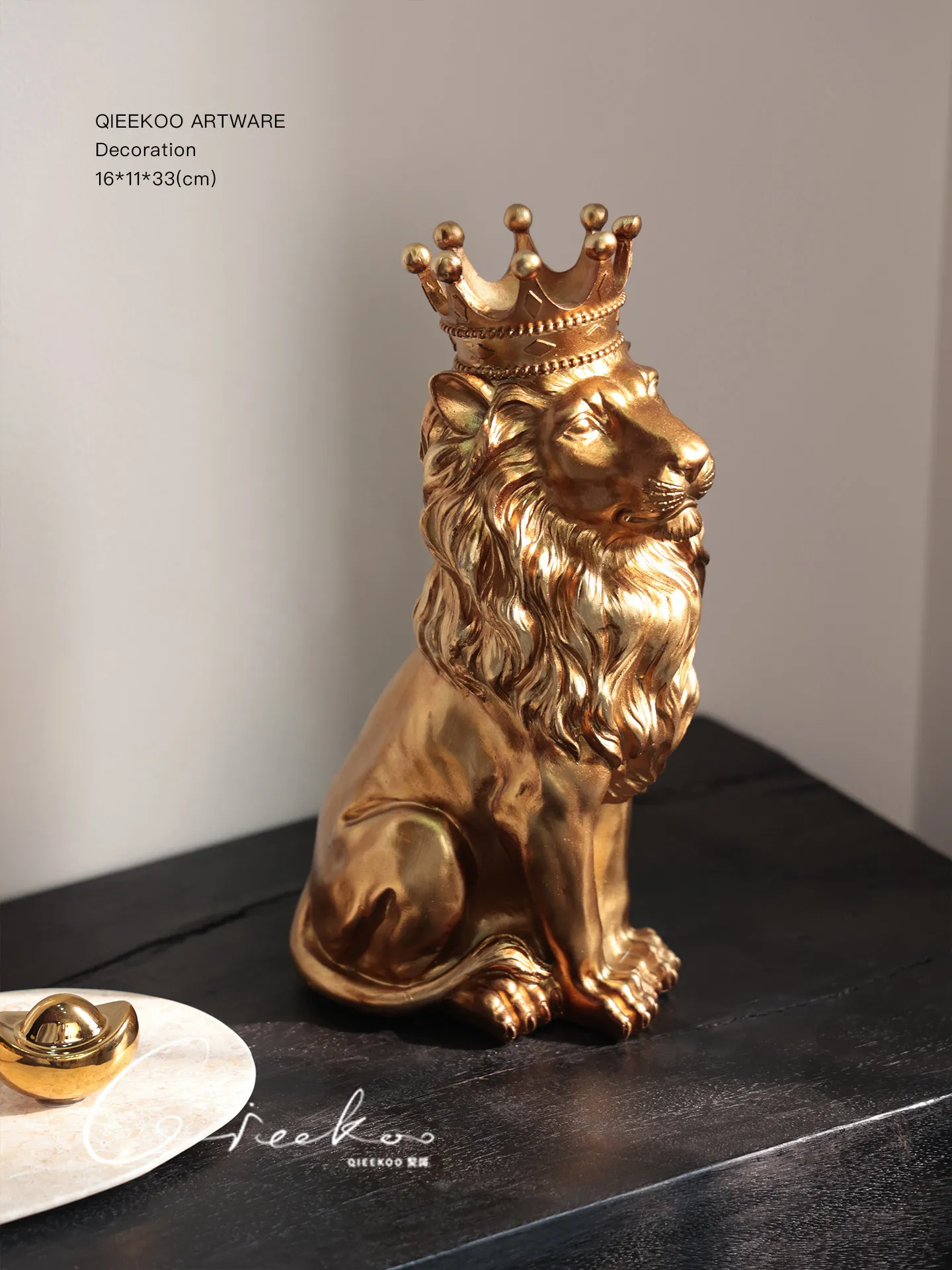 

PYH Home Living Room Office Desktop Trend Medieval Lucky Lion Art Entrance Ornament