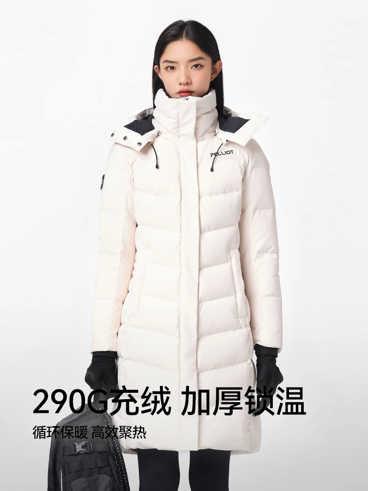 Imagem -02 - Pelliot-ultraleve White Goose Down Windbreakers para Mulheres Down Parkas Terno de Montanhismo 2023