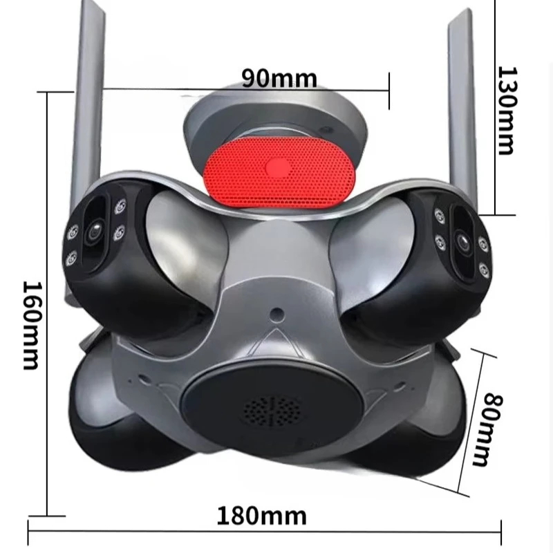

IP-камера JC Home 8K с управлением через приложение, обнаружением движения, звуковой сигнализацией и Wi-Fi для помещений