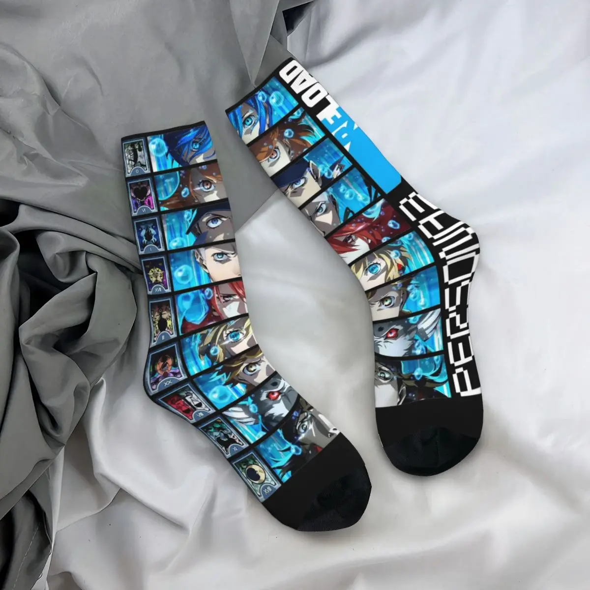 Retro Women Men Persona 3 RELOAD Games Socks Shinjiro Aragaki Version Merch Middle Tube Socks Super Soft Wonderful Gifts