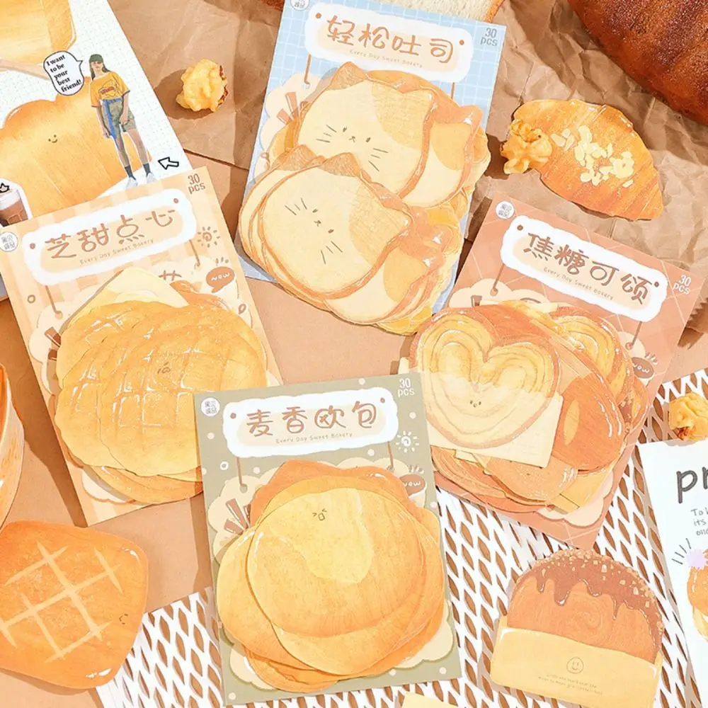 Message Paper Bread Toast Shape Sticky Notes Self Sticky Post Memos Memo Note Paper Markers Flags Adhesive Index Sticky Notes