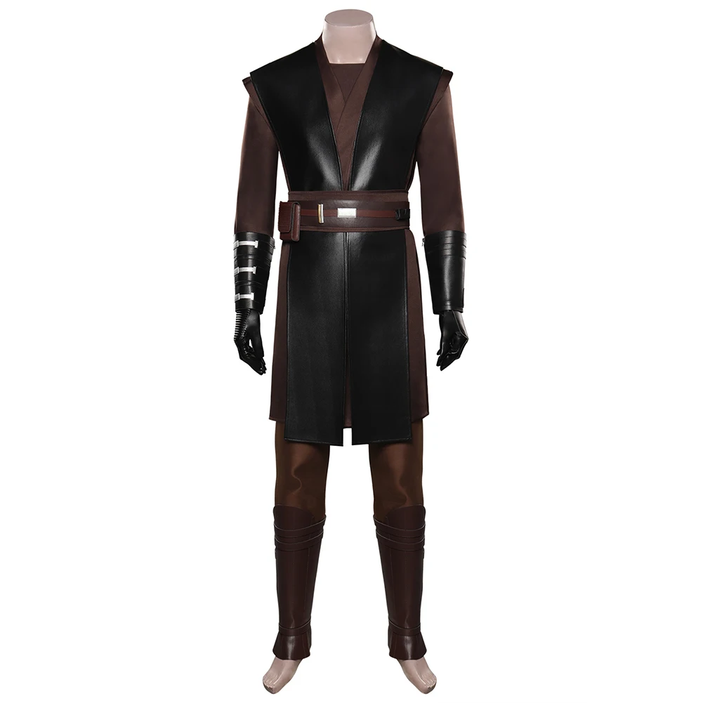 Jedi Anakin Skywalker Cosplay Costume Top Pants Cloak Robe For Adult Men Male Full Set Halloween Carnival Party Role Playing - Image 6