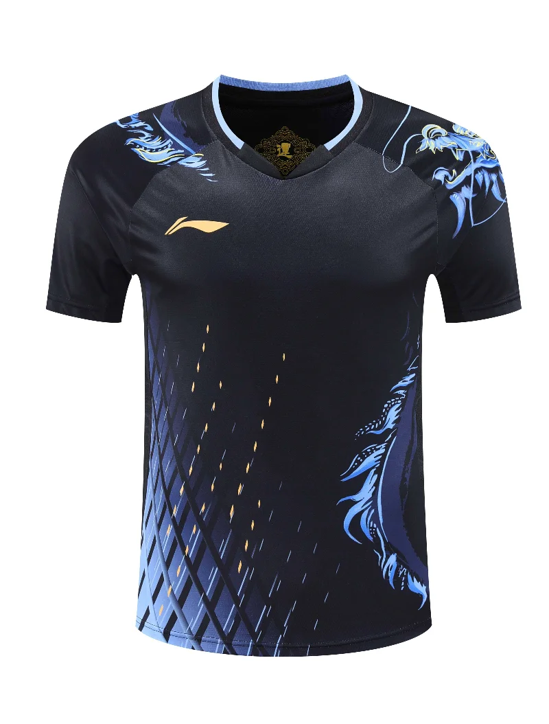 New Table Tennis Sportswear Badminton Tennis Short-sleeved Top Training Suit Breathable Quick-drying Sweat-absorbent T-shirt