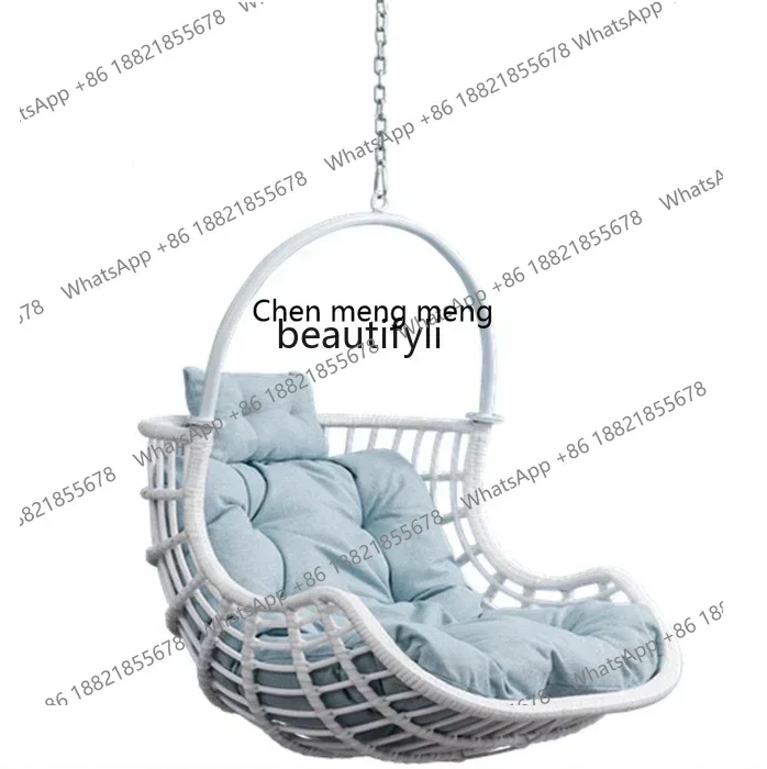 cn8617 ssBalcony Home Leisure Lazy Cradle Chair Swing Indoor Hammock Rocking Chair Outdoor Hanging Basket Rattan Chair