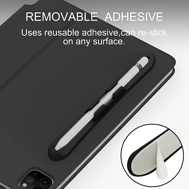 Suitable for Apple Pencil 1St and 2Nd Generation Strong Adhesive Silicone Holder, Tablet Stylus Card Slot Holder,solely Pen Slot