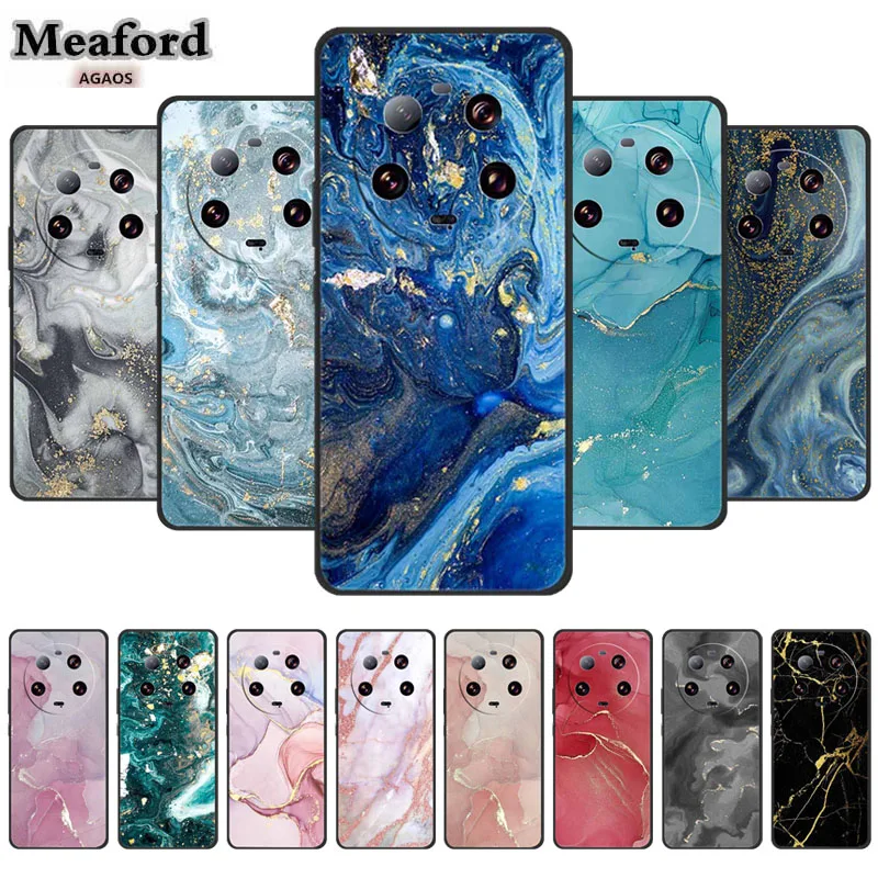 

Marble Soft Shield for Xiaomi 13 14 Pro Phone Case TPUSilicone Back Cover for Xiaomi 13 ultra 13 lite Coque Colorful Shell Funda
