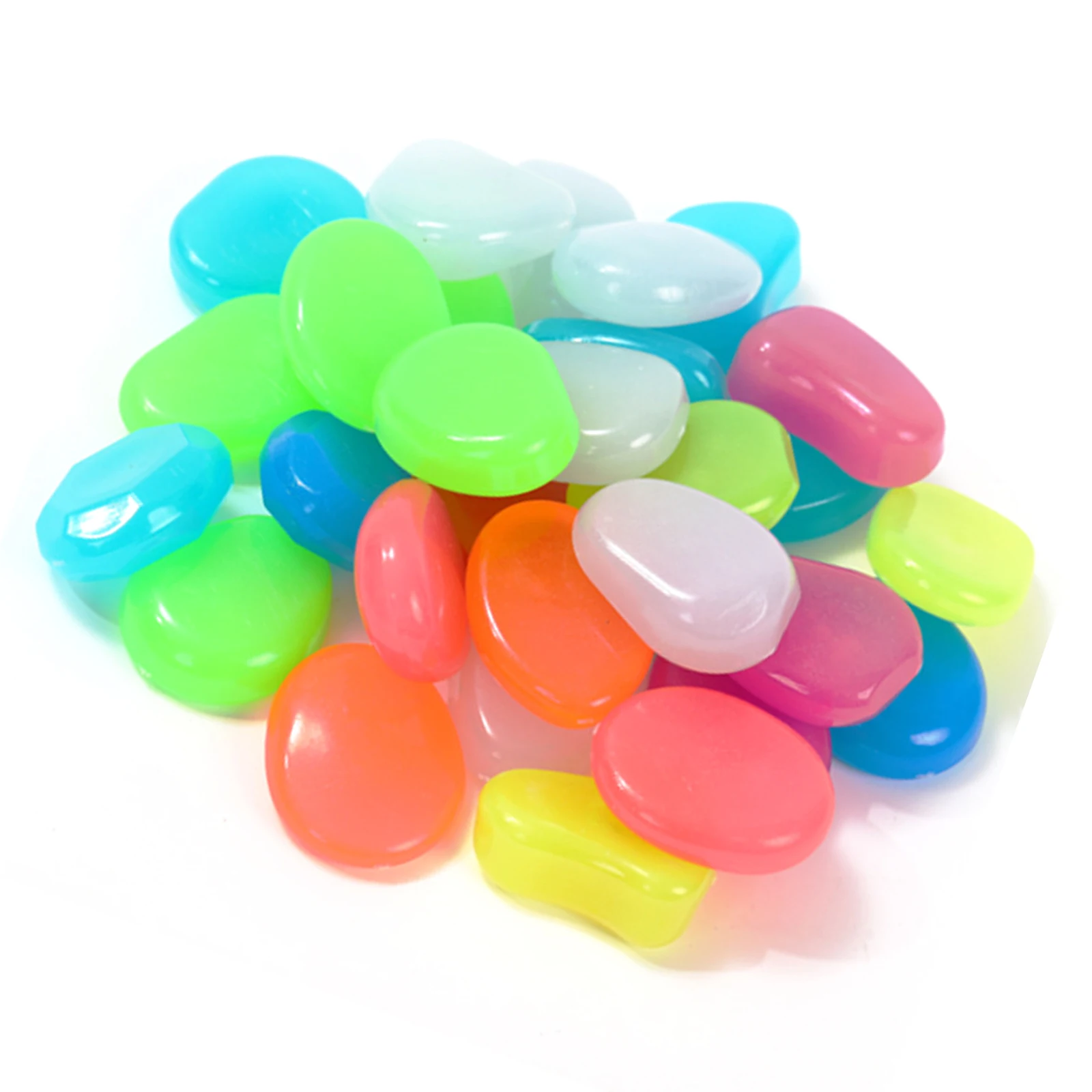 4.5CM Large Luminescent Stone Multi-Use Glowing Pebble Dreamy Atmosphere for Cross-Border Gardening Aquarium Landscapin