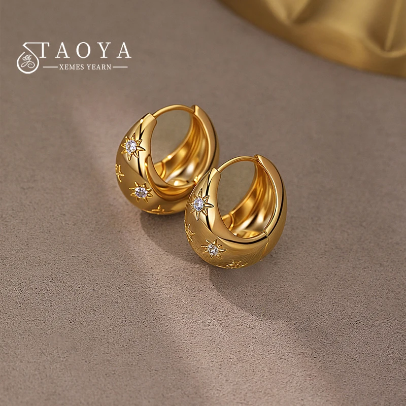 Women'S Accessories Mango - Mango Star Zirconia Tear-Shaped Gold Color