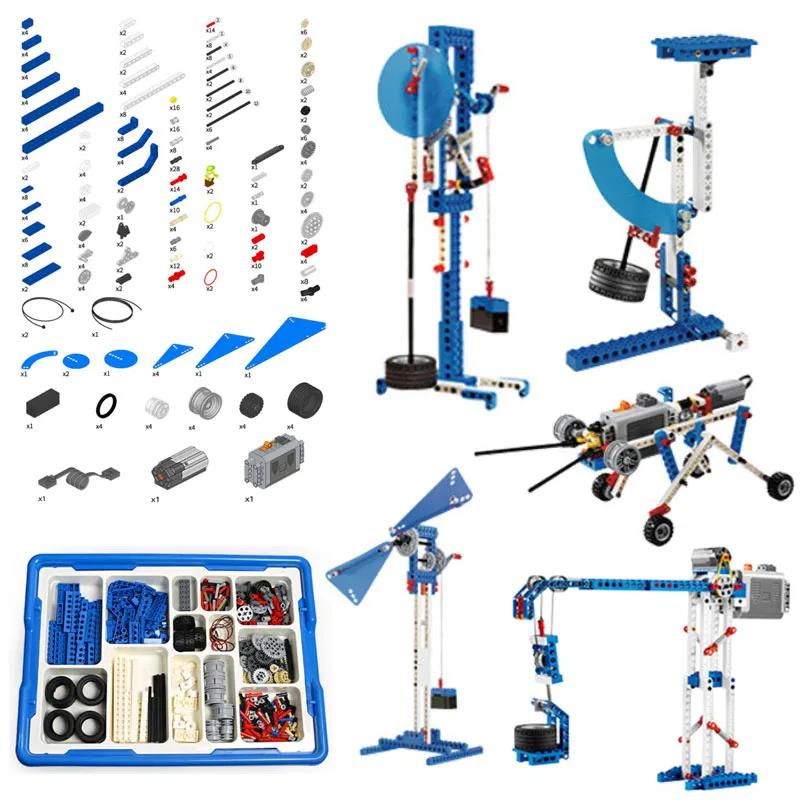 396-delig STEM 9686 Educatieve set Technische eenvoudige en gemotoriseerde bouwstenen scholieren Leren Power Functiesteen