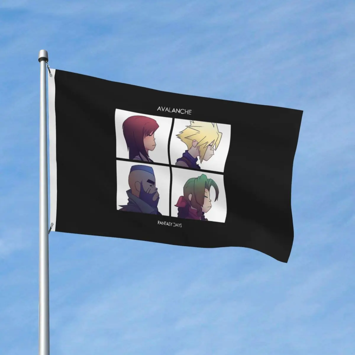 Gorillaz Rock Flag Durable Indoor Outdoor Banner 90s Music 2 Grommets Hanging Decoration