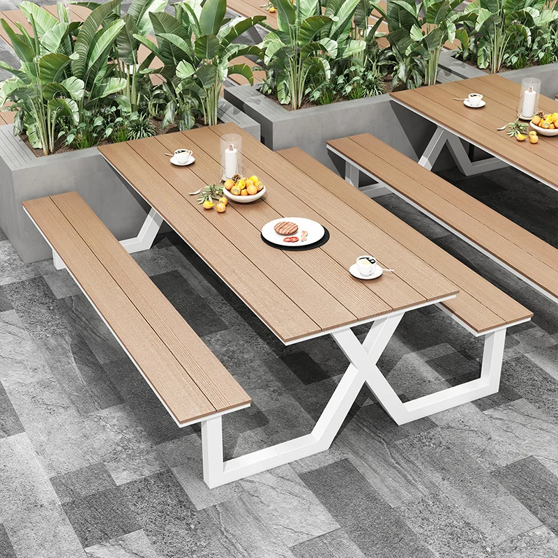 

Outdoor connectivity park table and chair combination garden courtyard scenic bench