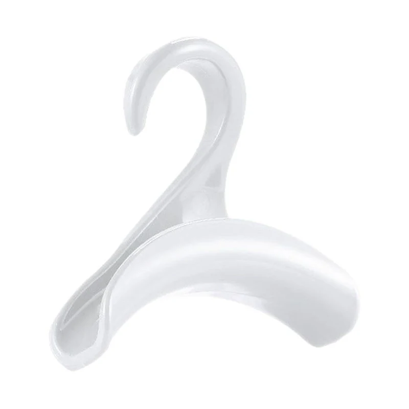 5pcs Widen Plastics Hanger Connection Hook Stackable Space Saving Storage Multifunctional Bag And Hat Hanging Rack